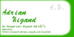 adrian wigand business card